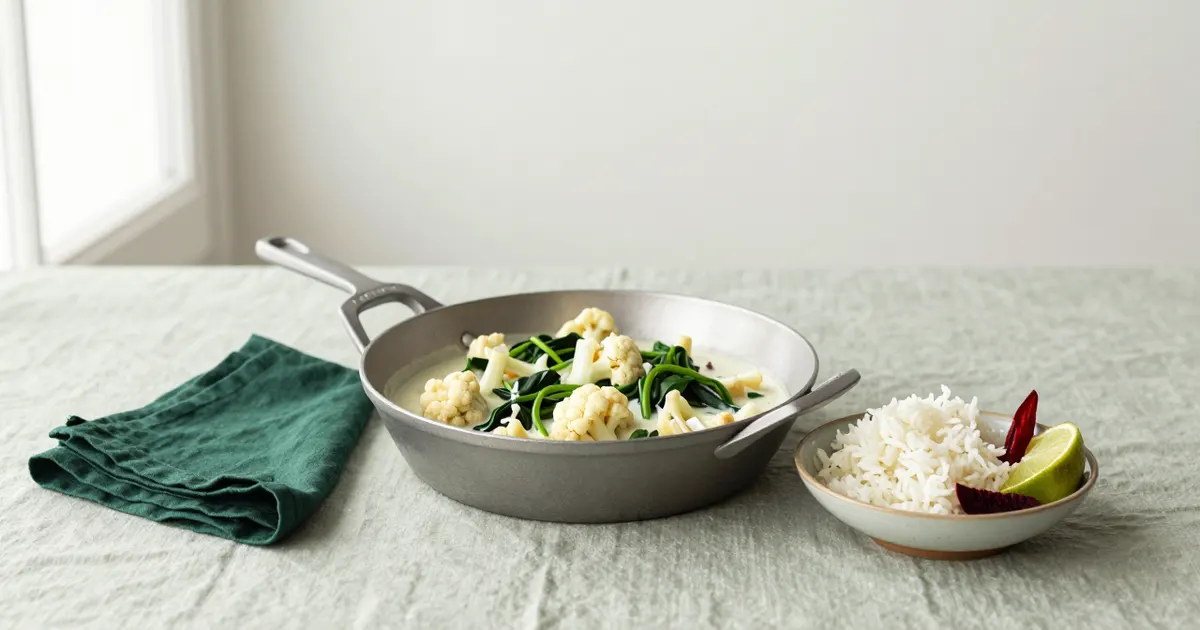 AI-generated photograph: dairy free dishes on a table
