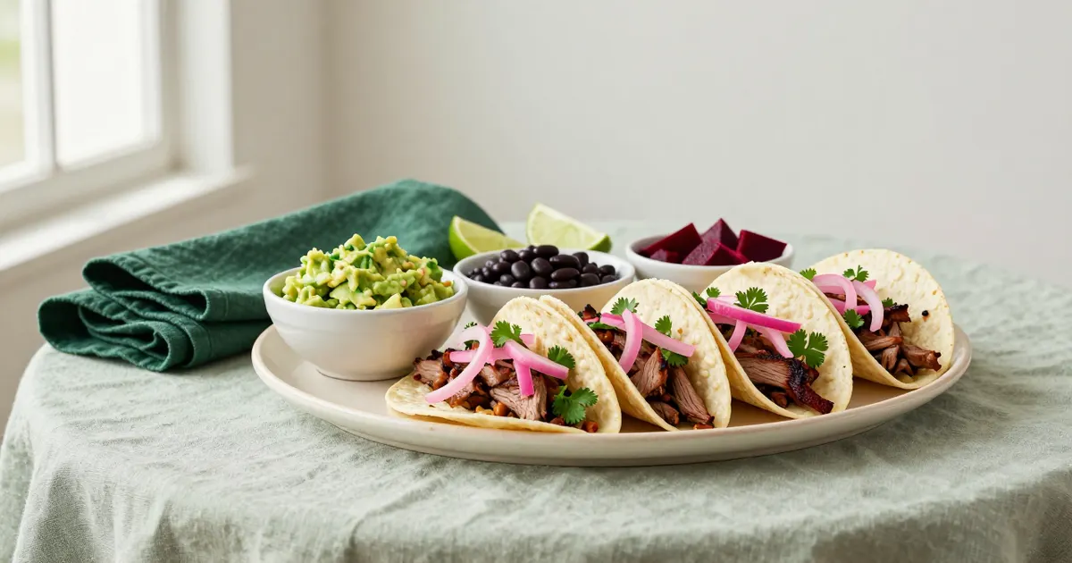AI-generated photograph: latin american dishes on a table